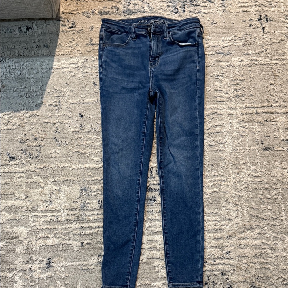 American Eagle Outfitters Deep Blue Skinny Jeans